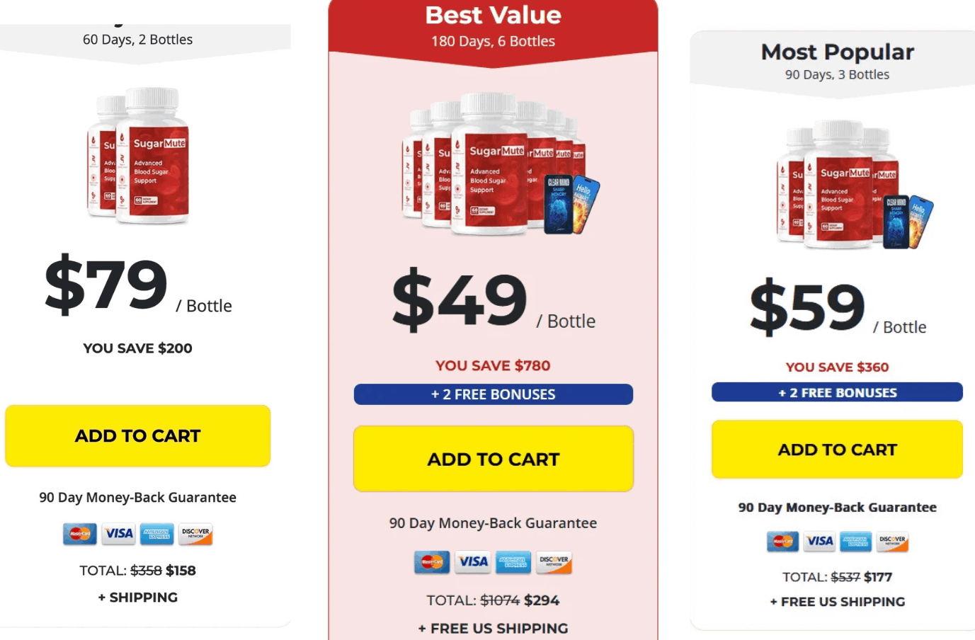 SugarMute-pricing-table